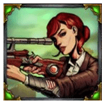 สัญลักษณ์พิเศษ มือปืนสาว เกม 6 IN THE CHAMBER ค่าย BLUEPRINT GAMING