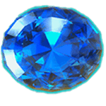 สัญลักษณ์พิเศษ อัญมณีสีน้ำเงิน เกม LUCK THE IRISH GO FOR GOLD ค่าย BLUEPRINT GAMING