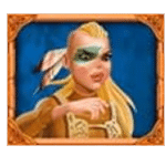 สัญลักษณ์พิเศษ ไวกิ้งสาว เกม VIKINGS UNLEASHED RELOADED ค่าย BLUEPRINT GAMING