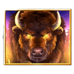 สัญลักษณ์พิเศษ กระทิง เกม BISON RISING MEGAWAYS ค่าย BLUEPRINT GAMING
