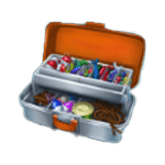 สัญลักษณ์พิเศษ กล่องเก็บอุปกรณ์ เกม BIG CATCH BASS FISHING ค่าย BLUEPRINT GAMING