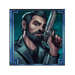 สัญลักษณ์พิเศษ คนถือปืน เกม THE STASH ค่าย BLUEPRINT GAMING