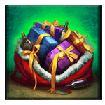 สัญลักษณ์พิเศษ ถุงของขวัญ เกม SAINT NICKED ค่าย BLUEPRINT GAMING