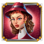 สัญลักษณ์พิเศษ ผู้หญิงใส่หมวก เกม FULL MOON FEVER ค่าย BLUEPRINT GAMING