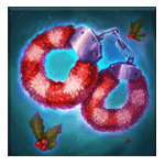 สัญลักษณ์พิเศษ พวงกุญแจมือ เกม SAINT NICKED ค่าย BLUEPRINT GAMING