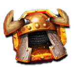 สัญลักษณ์พิเศษ หมวกไวกิ้ง เกม VIKING FURY ค่าย BLUEPRINT GAMING