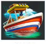 สัญลักษณ์พิเศษ เรือ เกม BIG CATCH BASS FISHING MEGAWAYS ค่าย BLUEPRINT GAMING