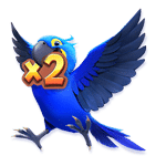 นกแก้วสีน้ำเงิน เกม WINGS OF LGUAZU ค่าย PG SLOT