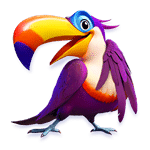 นกแก้วสีม่วง เกม WINGS OF LGUAZU ค่าย PG SLOT