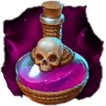 สัญลักษณ์ ขวดยา เกม VOODOO TEMPLE ค่าย BLUEPRINT GAMING