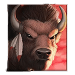 สัญลักษณ์พิเศษ ควาย เกม WOLF LEGEND MEGAWAYS ค่าย BLUEPRINT GAMING