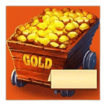 สัญลักษณ์พิเศษ รถขนทอง เกม GOLD STRIKE BONANZA FORTUNE PLAY ค่าย BLUEPRINT GAMING