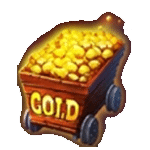 สัญลักษณ์พิเศษ รถขนทอง เกม LUCKY NUGGETS MEGAWAYS ค่าย BLUEPRINT GAMING