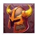 สัญลักษณ์พิเศษ หมวกไวกิ้ง เกม VIKING FALL ค่าย BLUEPRINT GAMING