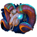 สัญลักษณ์พิเศษ หัวแพะ เกม VOODOO TEMPLE ค่าย BLUEPRINT GAMING