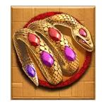 สัญลักษณ์พิเศษ แหวนงู เกม TEMPLE OF TREASURE ค่าย BLUEPRINT GAMING