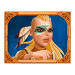 สัญลักษณ์พิเศษ ไวกิ้งสาว เกม VIKINGS UNLEASHED MEGAWAYS ค่าย BLUEPRINT GAMING