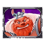 สัญลักษณ์พิเศษ ไวกิ้งเคราสีส้ม เกม VIKINGS UNLEASHED MEGAWAYS ค่าย BLUEPRINT GAMING