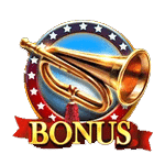 BONUS SYMBOL เกม REVOLUTION PATRIOTS FORTUNE ค่าย BLUEPRINT GAMING