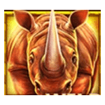 WILD SYMBOL เกม RHINO RAMPAGE ค่าย BLUEPRINT GAMING