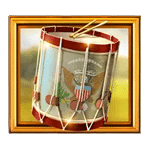 สัญลักษณ์พิเศษ กลอง เกม REVOLUTION PATRIOTS FORTUNE ค่าย BLUEPRINT GAMING