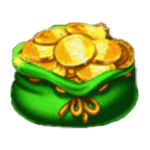 สัญลักษณ์พิเศษ ถุงใส่เงิน เกม LUCK O THE IRISH GOLD SPINS ค่าย BLUEPRINT GAMING