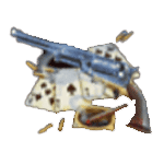 สัญลักษณ์พิเศษ ปืน เกม KING OF THE WEST ค่าย BLUEPRINT GAMING