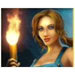 สัญลักษณ์พิเศษ สาวนักสำรวจ เกม LEGACY OF RA MEGAWAYS ค่าย BLUEPRINT GAMING