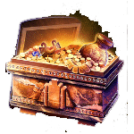 สัญลักษณ์พิเศษ หีบสมบัติ เกม KONGS TEMPLE ค่าย BLUEPRINT GAMING