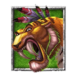 สัญลักษณ์พิเศษ เสือเขี้ยวดาบ เกม PRIMAL MEGAWAYS ค่าย BLUEPRINT GAMING