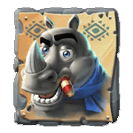 สัญลักษณ์พิเศษ แรด เกม RETURN OF KONG MEGAWAYS ค่าย BLUEPRINT GAMING