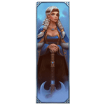 เจ้าหญิงชุดฟ้าปิดตา เกม AGE OF ASGARD ค่าย YGGDRASIL SLOT