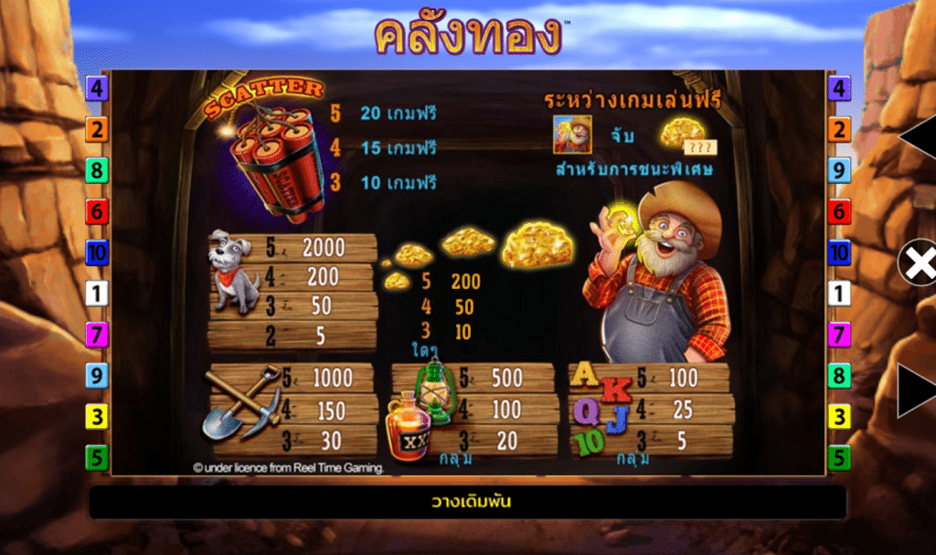สัญลักษณ์ เกม GOLD FRENZY ค่าย BLUEPRINT GAMING