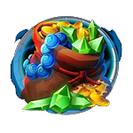 สัญลักษณ์พิเศษ ถุงอัญมณี เกม GENIE JACKPOTS WISHMAKER ค่าย BLUEPRINT GAMING