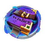 สัญลักษณ์พิเศษ หนังสือ เกม GENIE JACKPOTS WISHMAKER ค่าย BLUEPRINT GAMING