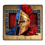 สัญลักษณ์พิเศษ หมวก เกม FORTUNES OF SPARTA ค่าย BLUEPRINT GAMING