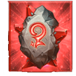 สัญลักษณ์พิเศษ หินสีแดง เกม ETERNAL PHOENIX MEGAWAYS ค่าย BLUEPRINT GAMING