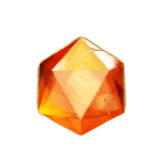 อัญมณีสีส้ม เกม CRYSTAL FALLS ค่าย YGGDRASIL SLOT