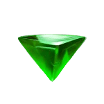 อัญมณีสีเขียว เกม CRYSTAL FALLS ค่าย YGGDRASIL SLOT