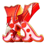 ตัวอักษร K เกม BUSTER HAMMER CARNIVAL ค่าย YGGDRASIL SLOT