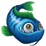 ปลาสีฟ้า เกม GOLDEN FISH TANK ค่าย YGGDRASIL SLOT