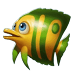 ปลาสีเขียว เกม GOLDEN FISH TANK ค่าย YGGDRASIL SLOT