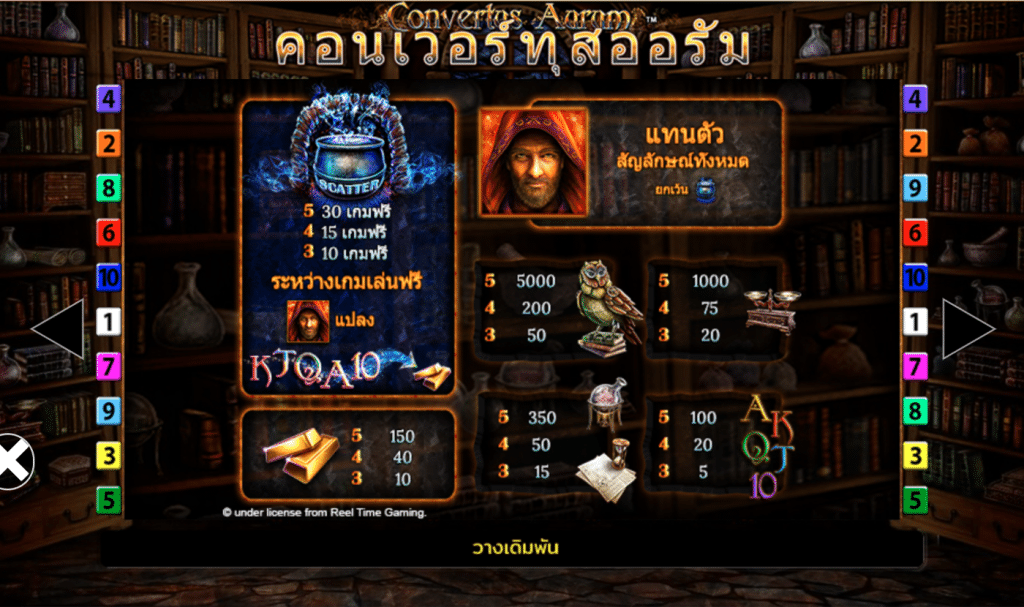สัญลักษณ์ เกม CONVERTUS AURUM ค่าย BLUEPRINT GAMING