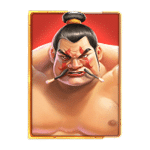 สัญลักษณ์พิเศษ นักมวยปล้ำพื้นหลังสีแดง เกม SUMO SUPREME MEGAWAYS ค่าย PRAGMATIC PLAY