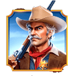 สัญลักษณ์พิเศษ นายอำเภอ เกม BADGE BLITZ ค่าย PRAGMATIC PLAY