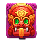 สัญลักษณ์พิเศษ รูปปั้นหน้ากากสีแดง เกม FORTUNE HIT N ROLL ค่าย PRAGMATIC PLAY