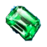 สัญลักษณ์พิเศษ อัญมณีสีเขียว เกม CROWN GEMS ค่าย BLUEPRINT GAMING