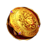 สัญลักษณ์พิเศษ โล่ทองคำ เกม WISDOM OF ATHENA 1000 ค่าย PRAGMATIC PLAY