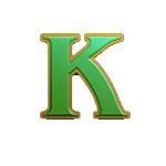 ตัวอักษร K เกม RAINBOW RYAN 2 ค่าย YGGDRASIL SLOT