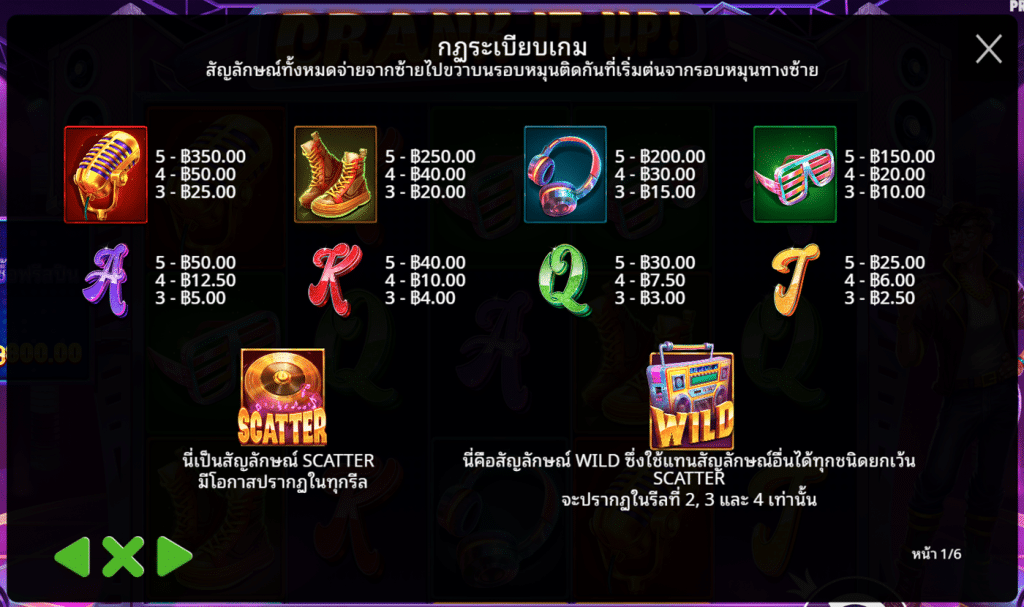สัญลักษณ์ เกม CRANK IT UP ค่าย PRAGMATIC PLAY
